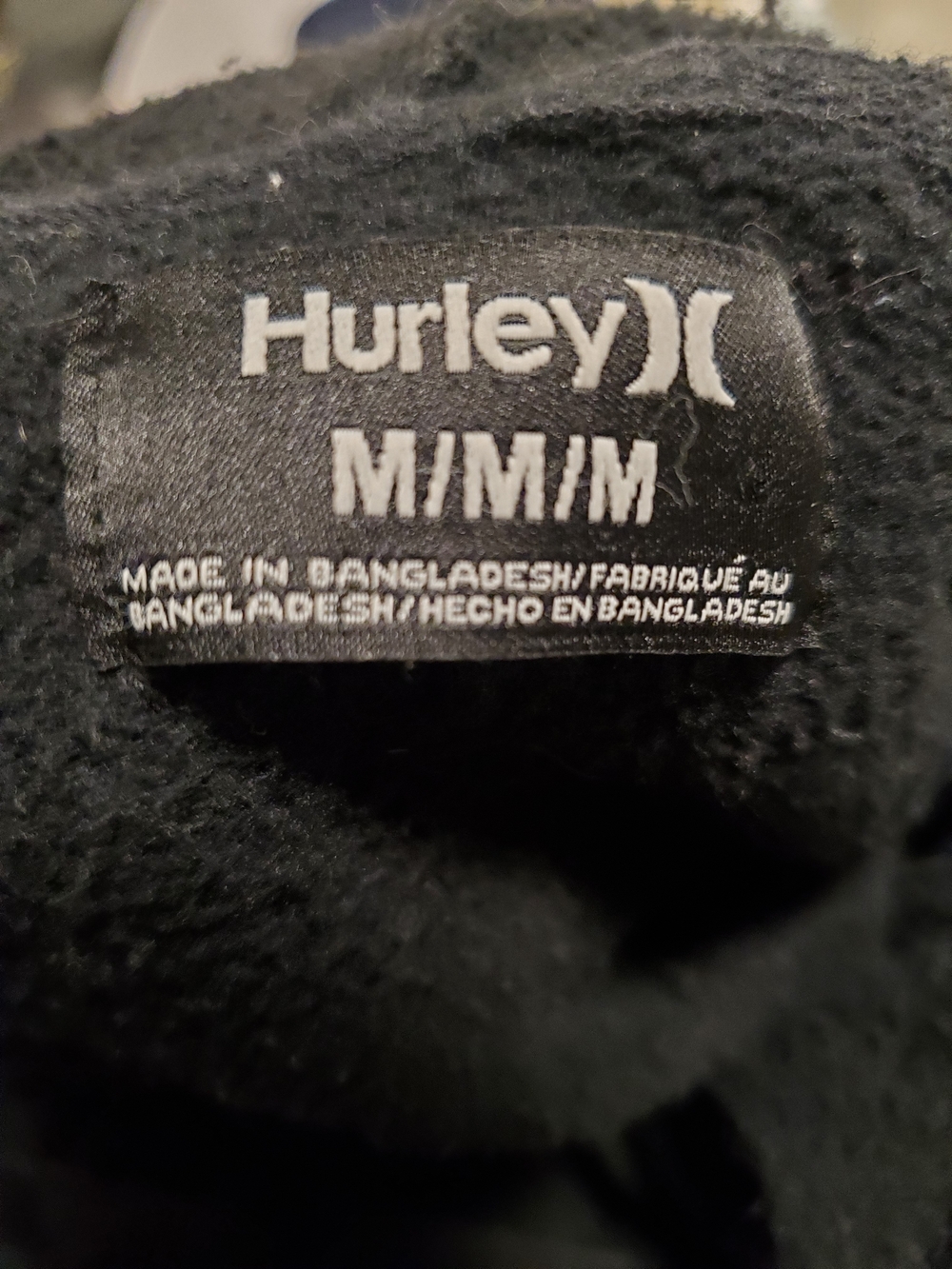 Hurley Black Pullover Crewneck with Multicolor Script Logo - Picture 4 of 5